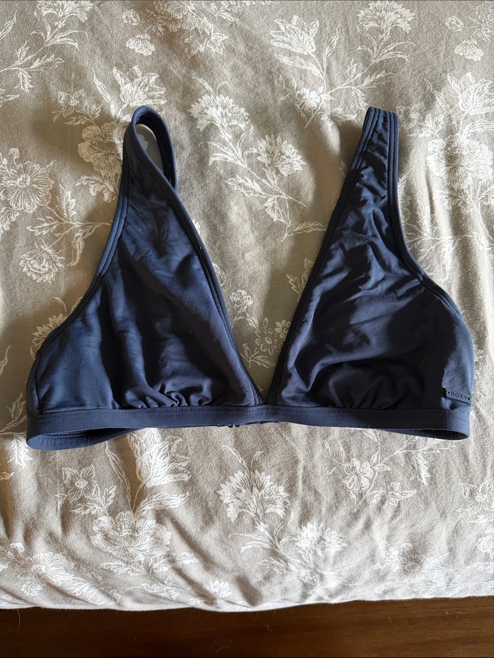Roxy Navy Triangle Bikini Top